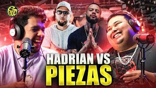 LA PRIMER BATALLA DE GOATS  Reaccionamos a PIEZAS vs HADRIAN  Línea 16  EYOU TV [upl. by Witte82]