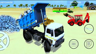 Drive JCB And Unloading Stone From Dumper Truck In Game 🔥 car jcb tractor truck scorpio gaming [upl. by Gardell937]