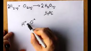 H2O2  reaction of Hydrogen and Oxygen [upl. by Osborn182]