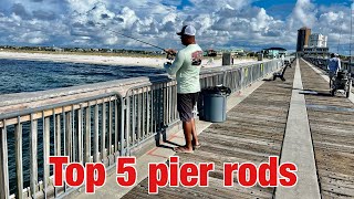 TOP 5 PIER FISHING RODS You Need to Own [upl. by Helene184]