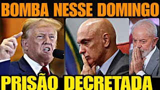 BOMBA NESSE DOMINGO PRISÃO FOI DECRETADA TRUMP SOLTA BOMBA QUE ABALOU AS ESTRUTURAS ESQUERDA DE [upl. by Eislehc]