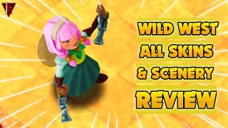 WILD WEST SKINS amp SCENERY  Clash Of Clans Immortal Madness [upl. by Adnalahs]