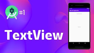Android Studio 1  TextView with ConstraintLayout [upl. by Oigroeg414]