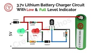 37 volt battery charger with low amp full level indicator [upl. by Ardiedal]