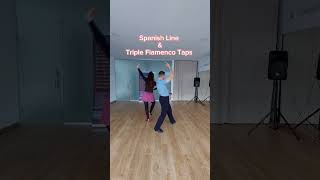 Paso Doble  Spanish Line amp Flamenco Taps Tutorial Basic PasoDoble SpanishLine FlamencoTaps [upl. by Leiram534]