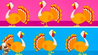 Gobble Gobble Turkey Song  More Turkey Songs for Kids [upl. by Evoy]