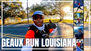 Running vlog  Louisiana Marathon 2023  Half Marathon race day vlog [upl. by Tyler]