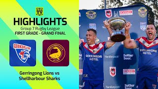 2024 Group 7 Rugby League Grand Final Highlights  Gerringong Lions v Shellharbour Sharks [upl. by Notsgnal]