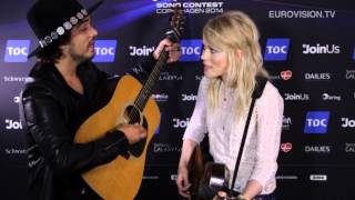 Video Snack The Common Linnets unplugged performance of Calm After The Storm The Netherlands [upl. by Penrod]