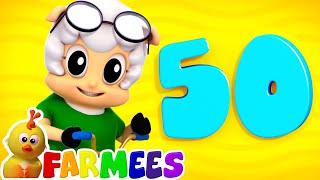 1 to 50 Numbers Song  Learning Videos amp Kids Rhymes  Baby Songs amp Childrens Music by Farmees [upl. by Benny]