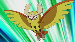 All Ashs Noctowl moves [upl. by Suelo]