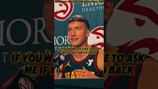 Bogdan Bogdanovic Conference About Serbia NT Atlanta Hawks Media Day 2024 shorts [upl. by Eirual]