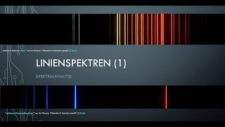 Linienspektren und Balmerformel Teil 1 [upl. by Auqinahc159]