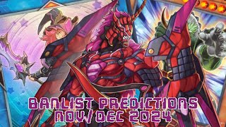 YuGiOh Banlist Predictions December 2024 [upl. by Dyan928]