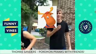 my favorite characters crossover as Thomas Sanders vines DisneyPokeman pranks edition [upl. by Annaitat]