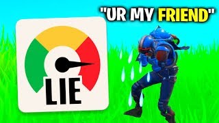 Lie Detector Test On BEST Friend Fortnite [upl. by Holloway]