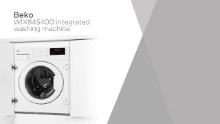 Beko WIX845400 8 kg 1400 Spin Integrated Washing Machine  Product Overview  Currys PC World [upl. by Suzetta]