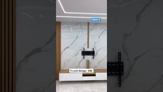 Tv Unit Design in just 28000 interiordesign viralvideo bathroomdesign [upl. by Aseek]