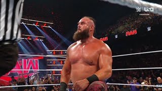 Chad Gable vs Braun Strowman  WWE RAW 61724  WWE Raw June 17 2024 [upl. by Gannes818]