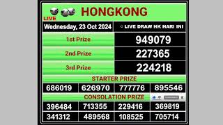 Hongkong Live draw result 23102024  Live Draw HK [upl. by Serge43]