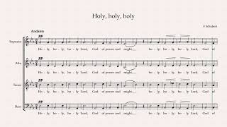 Holy holy holy F Schubert 17971828  alto part [upl. by Atinnek723]