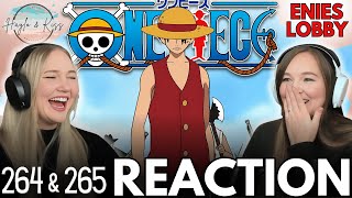 Luffy Vs Enies Lobby  ONE PIECE  Reaction 264 amp 265 [upl. by Etessil696]