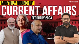 Current Affairs February 2023  Monthly Round Up  CLAT 2024 [upl. by Fayette]