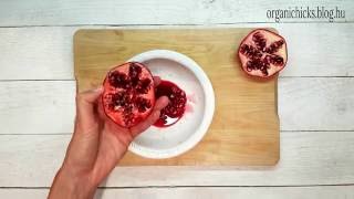 Gránátalma pucolás gyorsan és egyszerűen  How to peel pomegranate fast and easy [upl. by Summers]