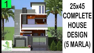 25x45 complete house design [upl. by Halludba]