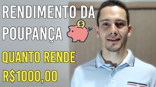 Como Calcular o RENDIMENTO da POUPANÇA O que é TR [upl. by Ttimme]