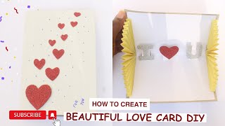 How To Make A Beautiful Love Card DIY [upl. by Dickson]