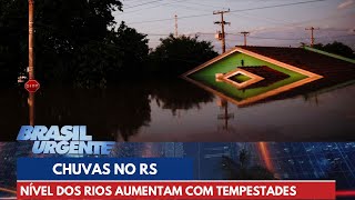 Chuva volta a cair no Rio Grande do Sul e gera preocupação  Brasil Urgente [upl. by Karissa]