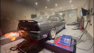 NISSAN R32 GTST RB25DET NEO Dyno Run G30770 turbo Kakimoto Exhaust 6boost manifold Link ECU etc [upl. by Enia]