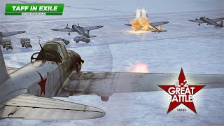 IL2 Great Battles  Il2 Sturmovik  Hitting an Enemy Airfield [upl. by Atinomar]