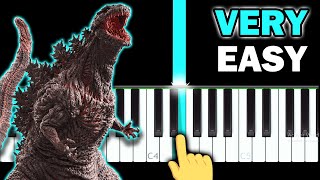 SHIN GODZILLA OST  Who Will Know  VERY EASY Piano tutorial [upl. by Airan]