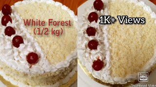 White Forest Cake  12 kg   Easy and tasty recipe [upl. by Gussman]