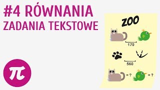 Równania  zadania tekstowe 4  Równania  zadania [upl. by Damicke]