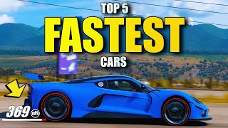 The Top 5 FASTEST CARS in Forza Horizon 5 2023 [upl. by Laoj470]