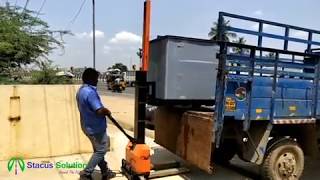 Self Loading Pallet Stacker to load and unload [upl. by Eellah327]