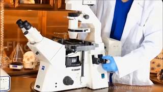 Zeiss AxioVert 200 Inverted Fluorescence Microscope  SKU 009 [upl. by Cece757]