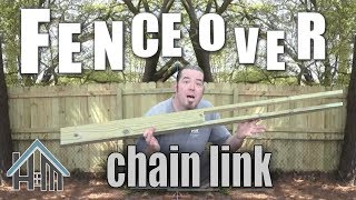 How to replace chain fence with privacy fence EASY Home Mender [upl. by Welker879]