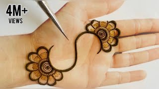 Very Easy Simple Arabic Mehndi Design Trick For Beginners S Alphabet Mehandi Design Mehendi design [upl. by Hyland]