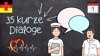 Entdecke den 1 Arbeitstag einer Pflegerin  35 Kurze Dialoge Online Deutsch LERNEN [upl. by Lorrie949]