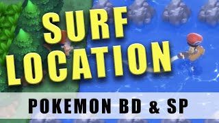 Pokémon Brilliant Diamond Surf location and badge  Pokémon Shining Pearl [upl. by Aline130]