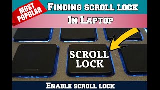 How to enable scroll lock in Laptop  scroll lock button on all laptop [upl. by Talbott]