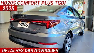 Hyundai HB20s Comfort Plus TGDI Automático 2025 chega por R114990 com  equipamentos vale a pena [upl. by Attaymik984]