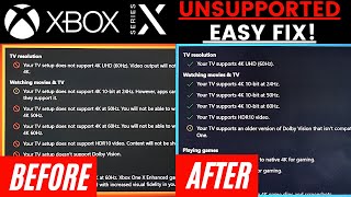 How To EASILY FIX Xbox Unsupported On Your TV [upl. by Jump]