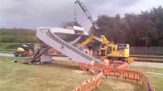 New AFA Innovation Railway Pedestrian Modular Footbridge made of Carbon fibre [upl. by Netsud673]