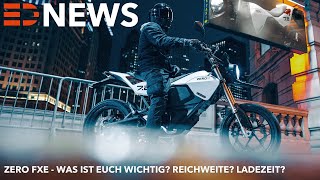 2021 ZERO FXE Motorcycles Elektro Motorrad  Electric Drive News [upl. by Tollman419]