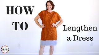 How to Lengthen a Dress That is Too Short [upl. by Annoya179]